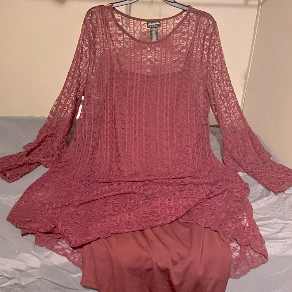 Wrangler lace tunic